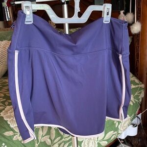 Purple Athletic Skirt with shorts